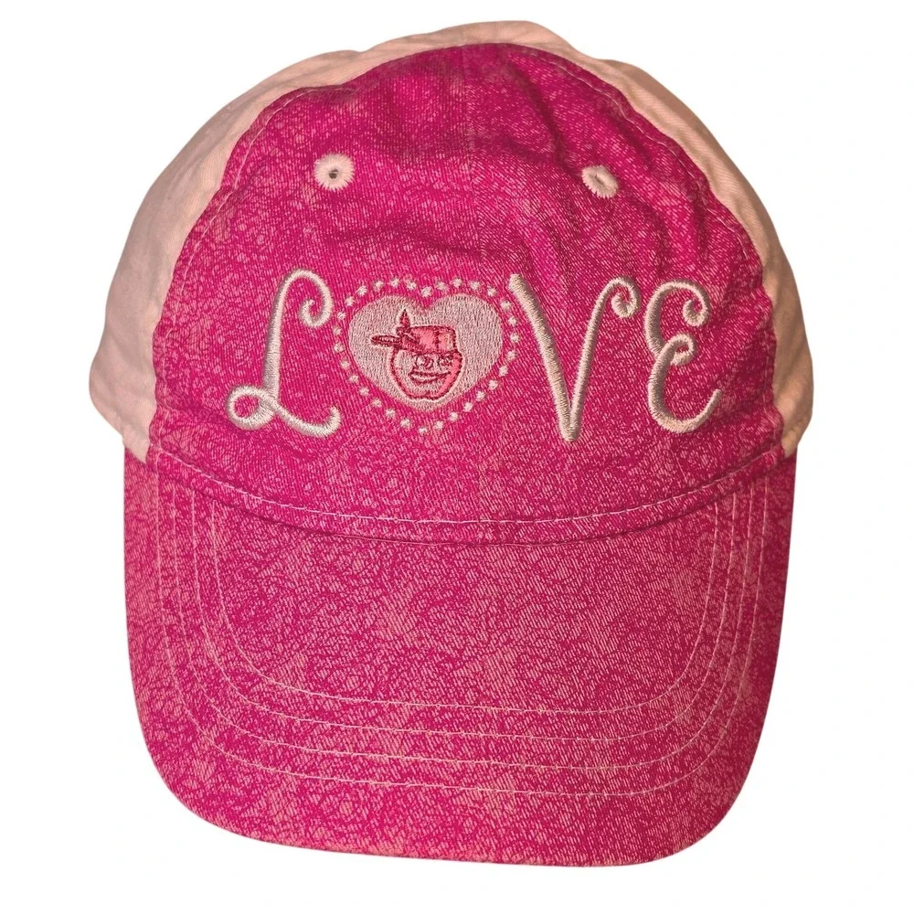 OC Sports Minor League Baseball Toddler Hat Pink White Love Heart Cap Adjustable
